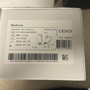 Med tronic Mini Med Mio Advance Infusion Sets New Sealed Box